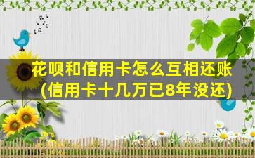 花呗和信用卡怎么互相还账(信用卡十几万已8年没还)