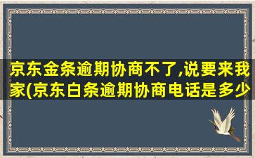 京东金条逾期协商不了,说要来我家(京东白条逾期协商电话是多少)