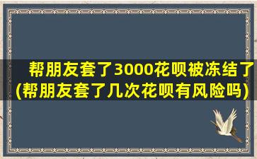 帮朋友套了3000花呗被冻结了(帮朋友套了几次花呗有风险吗)