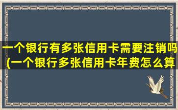 一个银行有多张信用卡需要注销吗(一个银行多张信用卡年费怎么算)