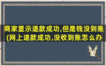 商家显示退款成功,但是钱没到账(网上退款成功,没收到账怎么办)