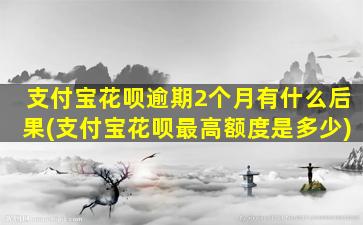 支付宝花呗逾期2个月有什么后果(支付宝花呗最高额度是多少)